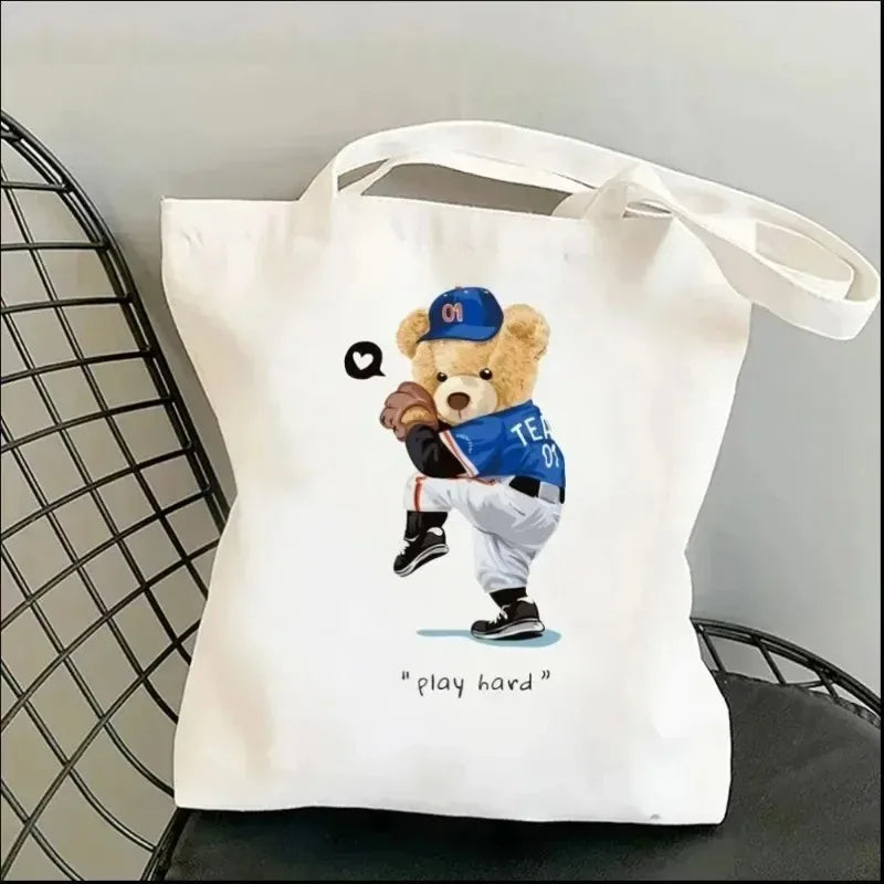 Cute Bear Art Shoulder Bag