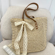 Fabric Hollow Out Shoulder Bag