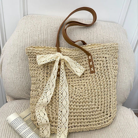 Fabric Hollow Out Shoulder Bag