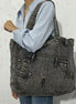 Washed Denim Shoulder Bag