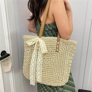 Fabric Hollow Out Shoulder Bag