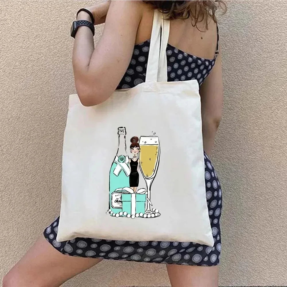 Shopper Shoulder Canvas Tote Bag
