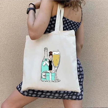 Shopper Shoulder Canvas Tote Bag