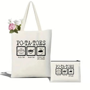 Potatoes Mash Canvas Tote Bag