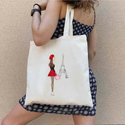 Shopper Shoulder Canvas Tote Bag