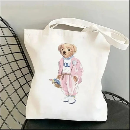 Cute Bear Art Shoulder Bag