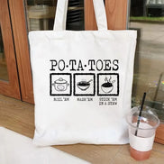Potatoes Mash Canvas Tote Bag