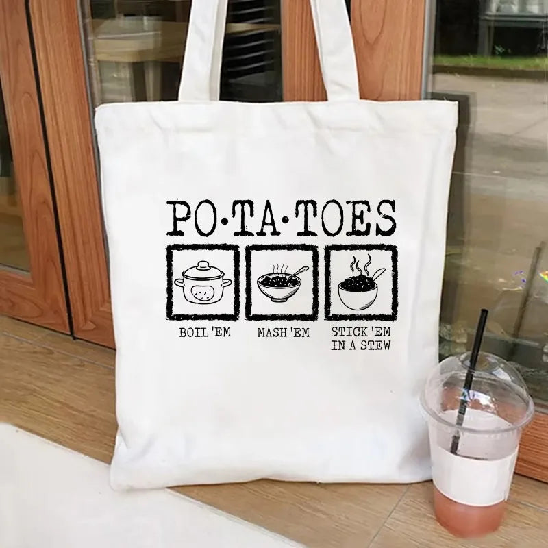 Potatoes Mash Canvas Tote Bag