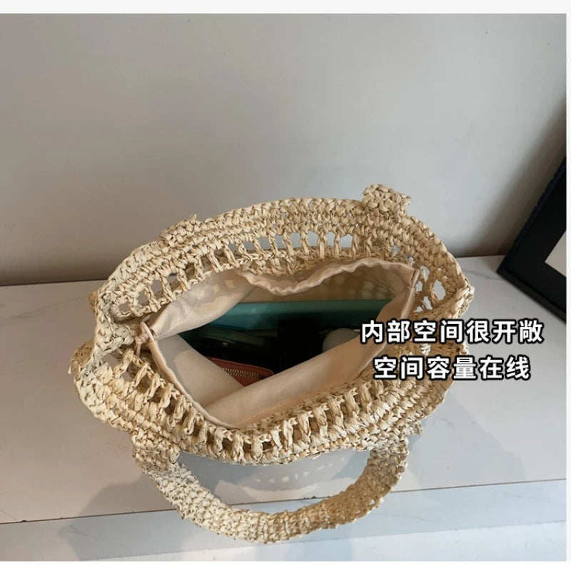 Hollow Woven Women's Shoulder Bag