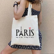 Shopper Shoulder Canvas Tote Bag