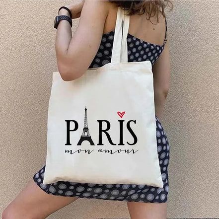 Shopper Shoulder Canvas Tote Bag