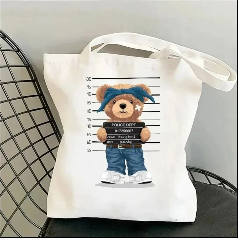 Cute Bear Art Shoulder Bag