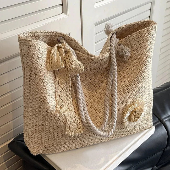 Trendy Straw Woven Handbag