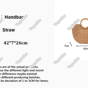 Handmade Straw Tote Handbag