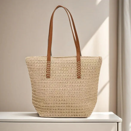 Woven Zipper Handbag