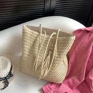 Woven Straw Tote Bag