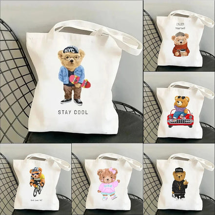 Cute Bear Art Shoulder Bag