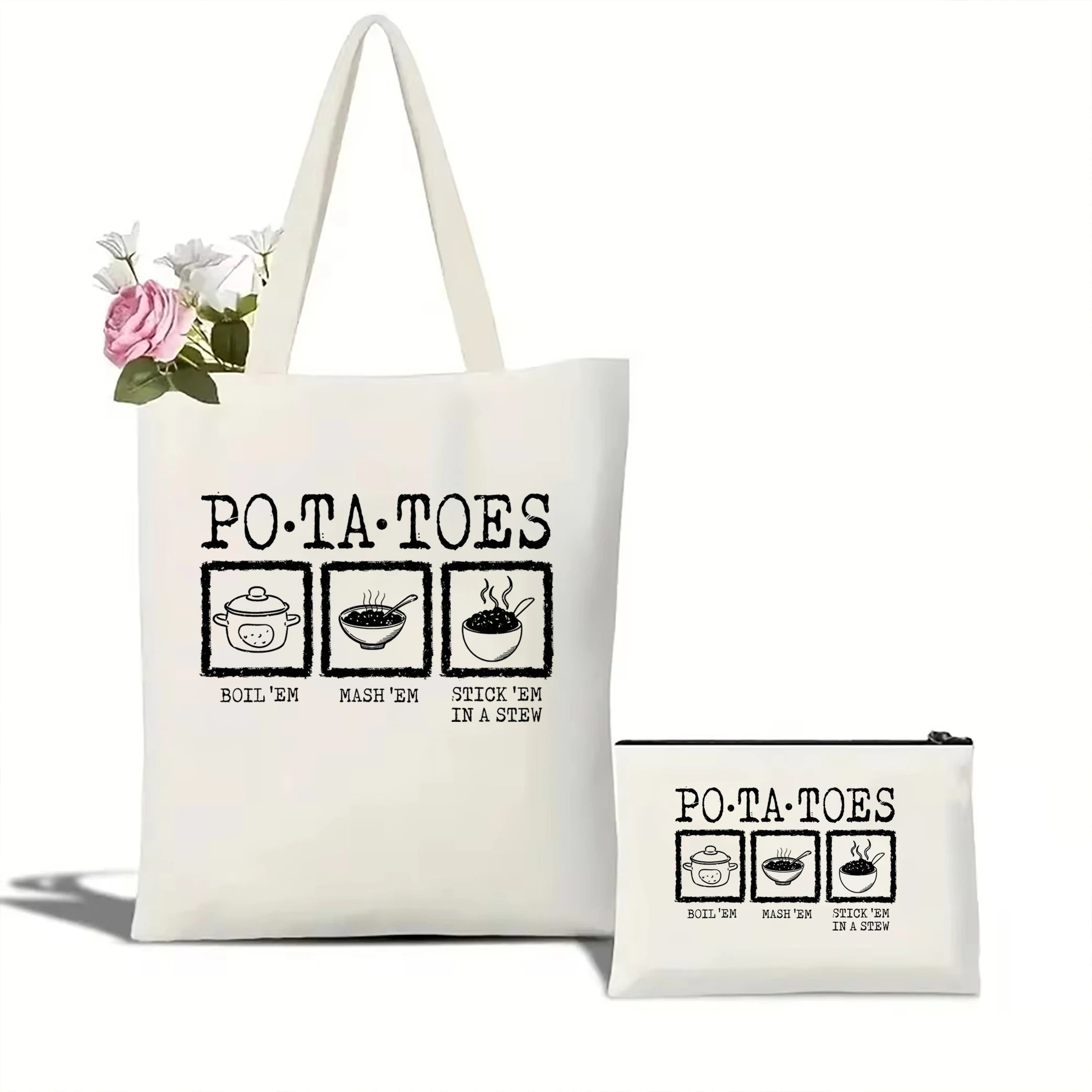 Potatoes Mash Canvas Tote Bag