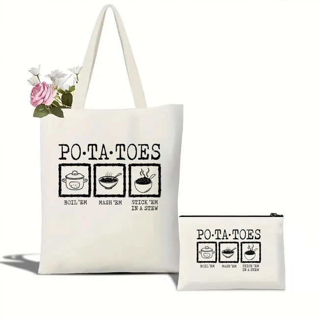 Potatoes Mash Canvas Tote Bag