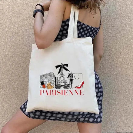 Shopper Shoulder Canvas Tote Bag