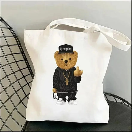 Cute Bear Art Shoulder Bag
