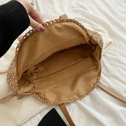 Round Straw Tote Bag