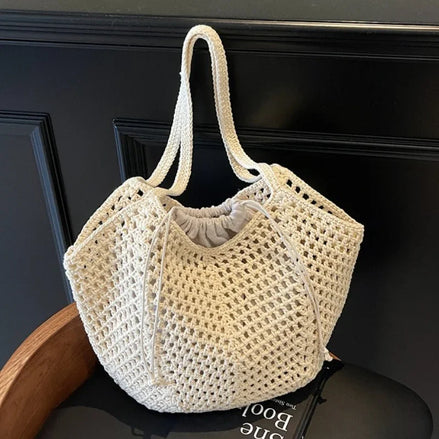 Hollow-out Shoulder Bag