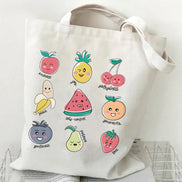 Fruits Design Canvas Tote Bag