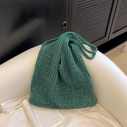 Hollow Woven Shoulder Bag