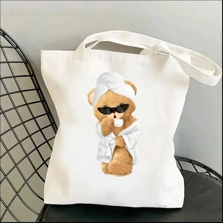 Cute Bear Art Shoulder Bag
