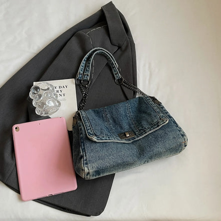 Elegant Denim Tote Bag