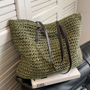 Straw Woven Tote Bag