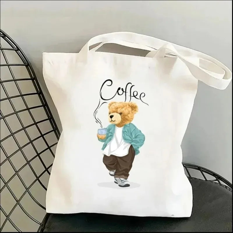 Cute Bear Art Shoulder Bag