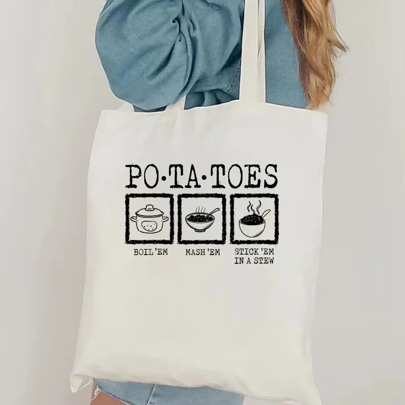 Potatoes Mash Canvas Tote Bag
