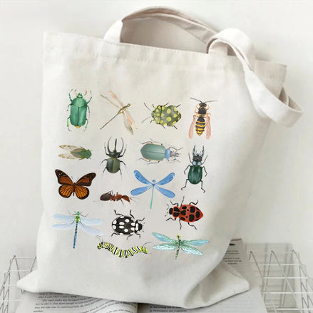 Fruits Design Canvas Tote Bag