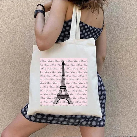 Shopper Shoulder Canvas Tote Bag