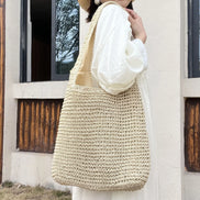 Large Straw Women Shoulder Bag