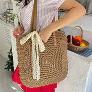 Fabric Hollow Out Shoulder Bag