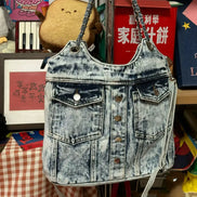 Vintage Denim Crossbody Bag
