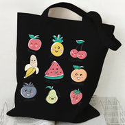 Fruits Design Canvas Tote Bag