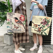 Butterfly Print Large Capacity Shoulder Handbag