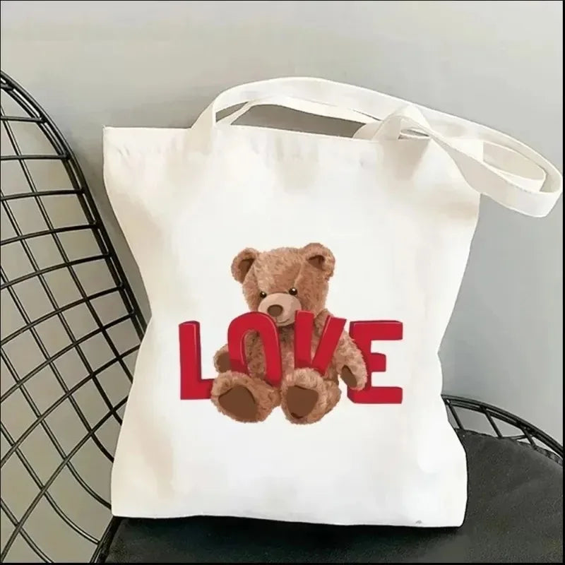 Cute Bear Art Shoulder Bag