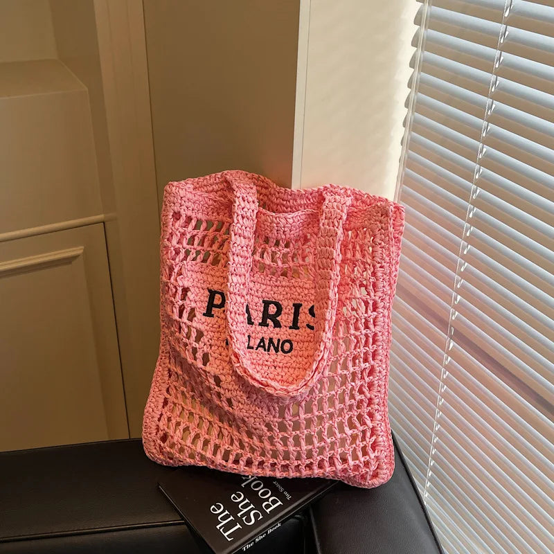 Hollow Woven Women's Shoulder Bag