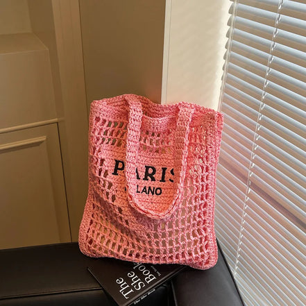 Hollow Woven Women's Shoulder Bag