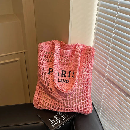 Hollow Woven Women's Shoulder Bag