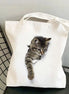 Kitten Art Canvas Tote Bag