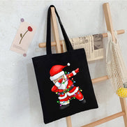 Christmas Panda Canvas Shoulder Bag