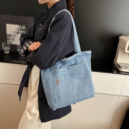 Comfortable Denim Hand Bag
